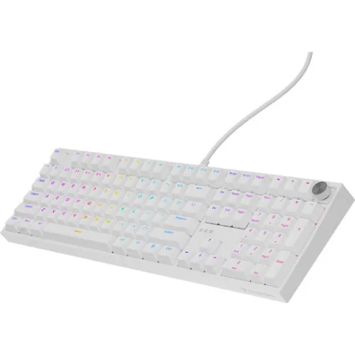 Genesis Gaming Keyboard Thor 404 US RGB Mechanical White Outemu Peach Silent (NKG-2300) (GNSNKG-2300)
