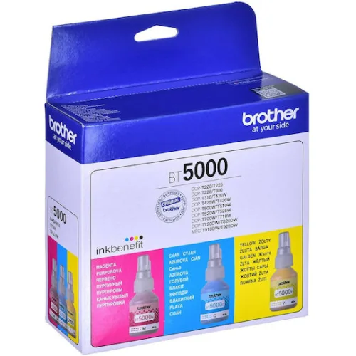 Brother BT5000 Γνήσιο Πακέτο 3 Μελανιών Εκτυπωτή InkJet Πολλαπλό (Color) (BT-5000CLVAL)