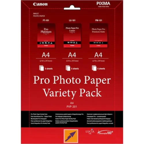 Canon PVP-201 Φωτογραφικό Χαρτί Pro Photo Paper Variety A4 (21x30) 300gr/m² για Εκτυπωτές Inkjet 15 ΦύλλαΚωδικός: 6211B021