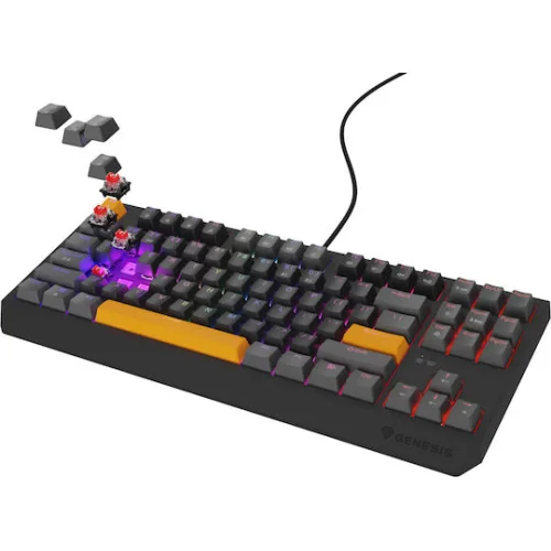 Genesis Gaming Keyboard Thor 230 Tkl Anchor ray Negative US RGB Mechanical Outemu Red (NKG-2082) (GNSNKG-2082)