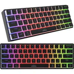 Genesis Gaming Keyboard Thor 660 G2 US Black Wireless RGB Mechanical Cateron Brown (NKG-2196) GNSNKG-2196)