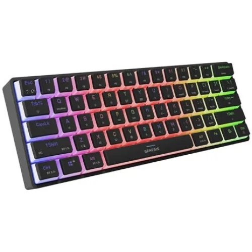 Genesis Gaming Keyboard Thor 660 G2 US Black Wireless RGB Mechanical Cateron Brown (NKG-2196) GNSNKG-2196)