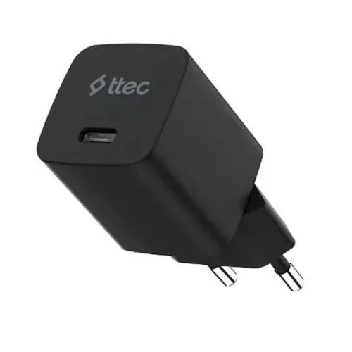 TTEC Φορτιστής Χωρίς Καλώδιο GaN με Θύρα USB-C 45W Power Delivery Μαύρος (SmartCharger)