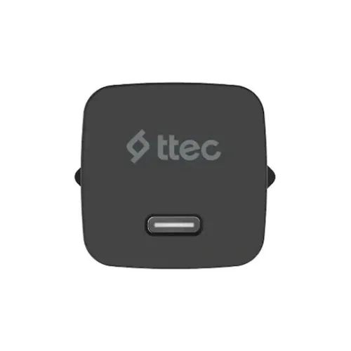 TTEC Φορτιστής Χωρίς Καλώδιο GaN με Θύρα USB-C 45W Power Delivery Μαύρος (SmartCharger)