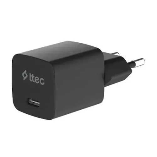 TTEC Φορτιστής Χωρίς Καλώδιο GaN με Θύρα USB-C 45W Power Delivery Μαύρος (SmartCharger)