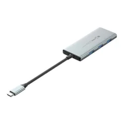 VENTION USB-C to HDMI/USB 3.0x3/SD/TF/PD Docking Station 0.15M Gray Aluminum Alloy Type (TOPHB) (VENTOPHB)