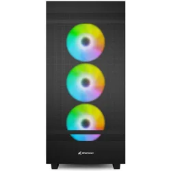 Sharkoon Rebel C50 RGB Gaming Full Tower Κουτί Υπολογιστή με Πλαϊνό Παράθυρο Μαύρο (REBELC50BRGB) (SHRREBELC50BRGB)