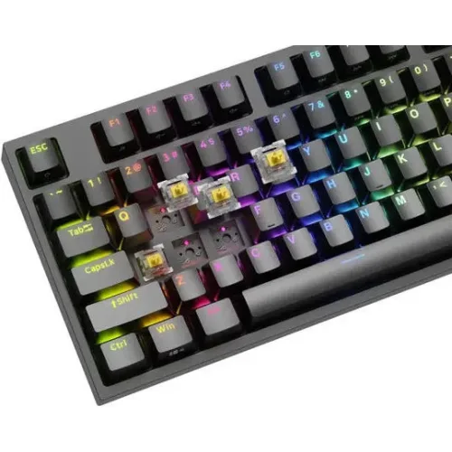 Genesis Gaming Keyboard Thor 404 Tkl US RGB Mechanical Black Gateron Yellow Pro (NKG-2069) (GNSNKG-2069)