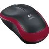 Logitech M185 Optical Mouse (Red, Wireless) (LOGM185BLKRED)