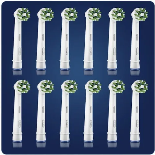 Oral-B CrossAction CleanMaximizer Electric Toothbrush Replacement Heads 12pcs White (80844547) (BRA80844547)