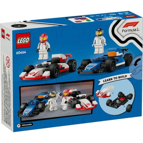 Lego City F1 Williams Racing And Haas F1 Racing Cars (60464) (LGO60464)