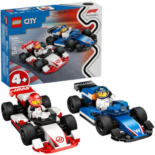 Lego City F1 Williams Racing And Haas F1 Racing Cars (60464) (LGO60464)