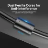 VENTION VGA (3+6) Male to Male Cable with Ferrite Cores 25M Black (DAEBS) (VENDAEBS)
