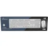 MediaRange Wireless Keyboard and Mouse Set, QWERTY (GR), Function Keys, 3-Button Mouse,1.200 dpi, Symmetrical, Dongle, White (MROS278-GR)