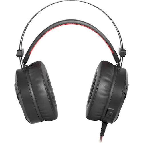 Genesis Gaming Headset Neon 360 with Microphone RGB Illuminated Vibration, Black Red (NSG-1107) (GNSNSG-1107)