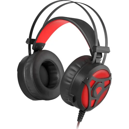 Genesis Gaming Headset Neon 360 with Microphone RGB Illuminated Vibration, Black Red (NSG-1107) (GNSNSG-1107)