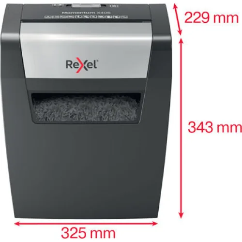 Rexel Momentum X406 Paper Shredder Shreds (2104569EU) (REX2104569EU)