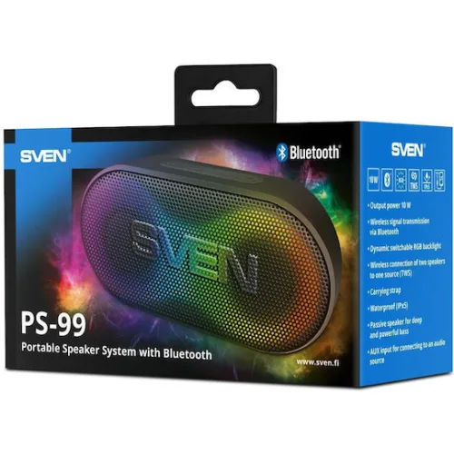 Sven PS-99 Ηχείο Bluetooth 10W Μαύρο