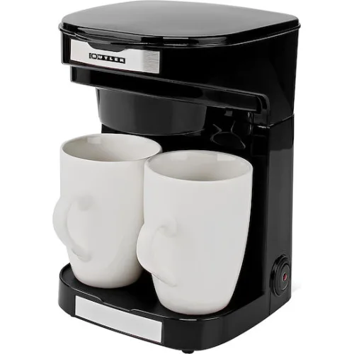 Butler Coffee Maker 0.25l 450w 2 Cups Reusable Filter Auto Shut-off Black