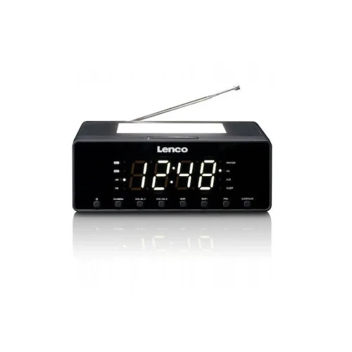 Lenco Επιτραπέζιο Ψηφιακό Ρολόι LED Μαύρο CR-540BK