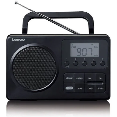 Lenco MPR-035 Φορητό Ραδιόφωνο Ρεύματος / Μπαταρίας Μαύρο