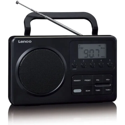 Lenco MPR-035 Φορητό Ραδιόφωνο Ρεύματος / Μπαταρίας Μαύρο