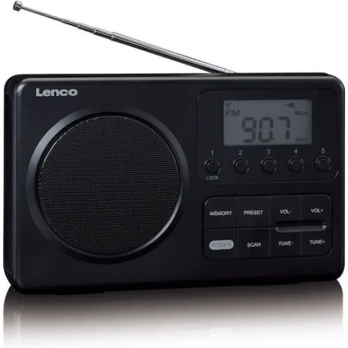 Lenco MPR-035 Φορητό Ραδιόφωνο Ρεύματος / Μπαταρίας Μαύρο