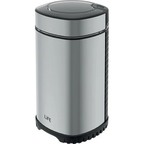 Life Arabica Ηλεκτρικός Μύλος Καφέ 150W με Χωρητικότητα 60gr ΑσημίΚωδικός: 221-0425
