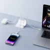 XO Φορτιστής Χωρίς Καλώδιο GaN με Θύρα USB-A και 3 Θύρες USB-C 67W Quick Charge 3.0 Λευκός (CE39)