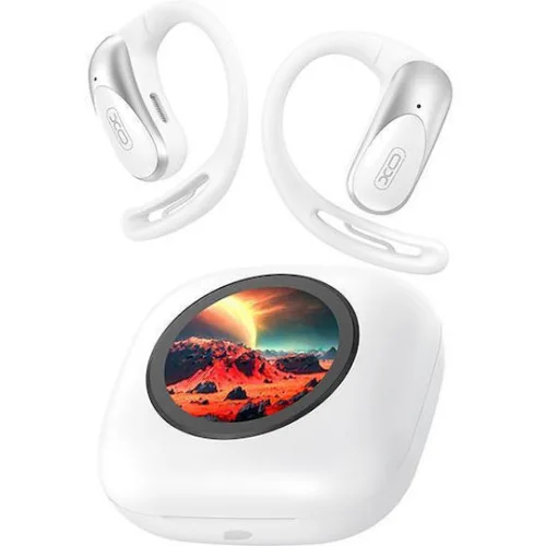Bluetooth ear hook ακουστικά με οθόνη LCD στη θήκη φόρτισης
