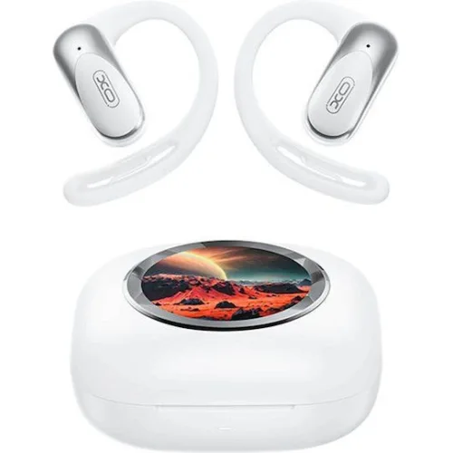 Bluetooth ear hook ακουστικά με οθόνη LCD στη θήκη φόρτισης
