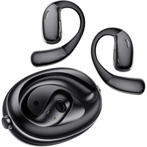 Bluetooth ακουστικά handsfree με τεχνολογία ΑΙ για αυτόματη μετάφραση ομιλίας, σε μαύρο χρώμα