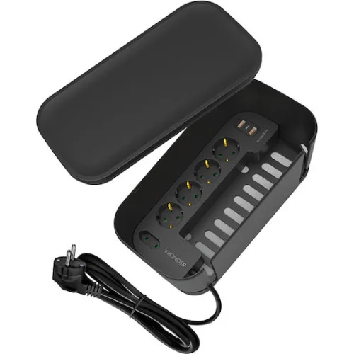 Sonora Πολύπριζο 5 Θέσεων με 3 USB-A, 1 USB-C, Διακόπτη και Καλώδιο 1.5mΚωδικός: 230-0119