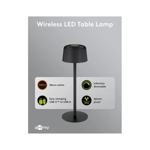 Goobay Διακοσμητικό Φωτιστικό LED Θερμό Λευκό 3000K 25x25εκ.Κωδικός: 77675