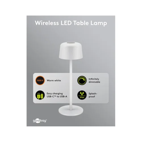 Goobay Διακοσμητικό Φωτιστικό LED Θερμό Λευκό 3000K 25x25εκ.Κωδικός: 77676