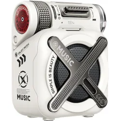 XO F72 Mecha Ηχείο Bluetooth 5W με Διάρκεια Μπαταρίας έως 12 ώρες Λευκό