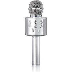 Lenco Μικρόφωνο Karaoke Ασύρματο BMC-040SI Ασημί