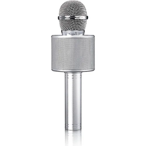 Lenco Μικρόφωνο Karaoke Ασύρματο BMC-040SI Ασημί