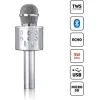 Lenco Μικρόφωνο Karaoke Ασύρματο BMC-040SI Ασημί
