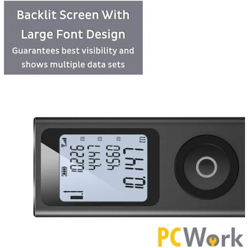 Pcwork Μέτρο Laser PCW11A με Δυνατότητα Μέτρησης 30m