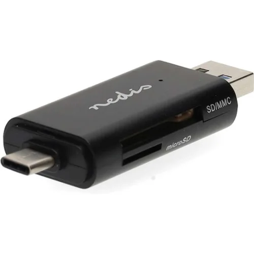 Card Reader USB 3.2 Gen 1x1 με διπλή υποδοχή Type-A & Type-C.