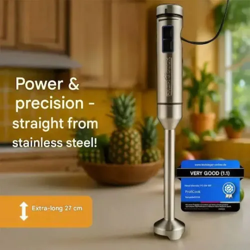 Profi Cook Ραβδομπλέντερ με Ανοξείδωτη Ράβδο 1000W ΑσημίΚωδικός: PC-SM 1317