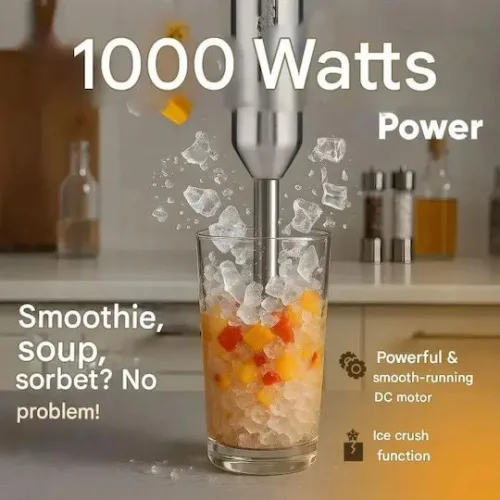 Profi Cook Ραβδομπλέντερ με Ανοξείδωτη Ράβδο 1000W ΑσημίΚωδικός: PC-SM 1317