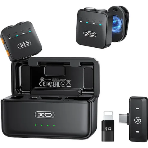 XO MC15 Σετ Ασύρματο Μικρόφωνο με Bluetooth Πέτου για Κινητό