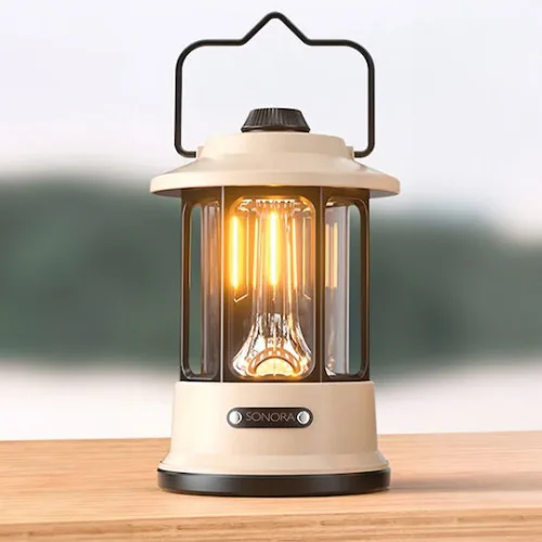 Sonora Φανάρι Led Επαναφορτιζόμενο για Camping με Powerbank 170lm 5W ΜπεζΚωδικός: 230-0098