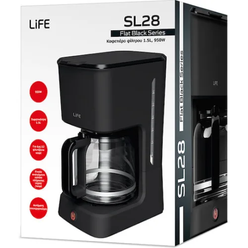 Life Sl28 Καφετιέρα Φίλτρου 950WΚωδικός: 221-0481