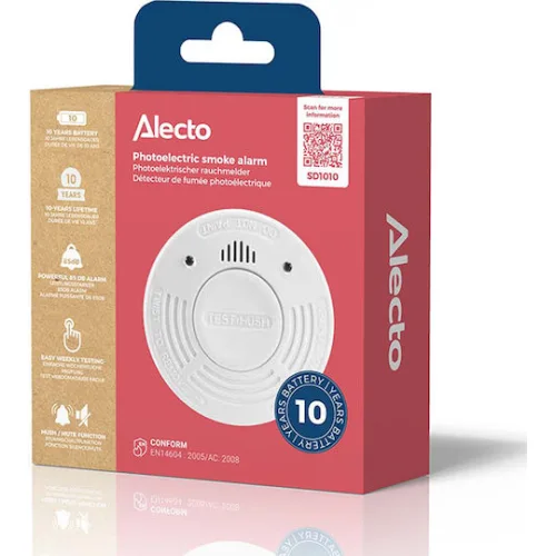 Alecto SD1010 Αυτόνομος Ανιχνευτής Καπνού