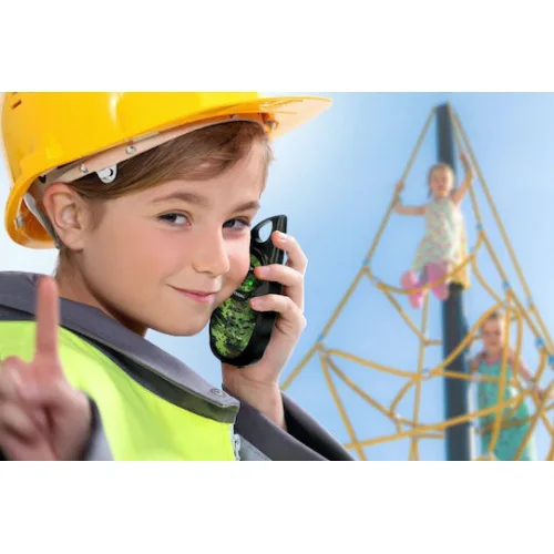 Σετ 2 παιδικών walkie-talkie με εμβέλεια έως 3km, σε χρώμα παραλλαγής.