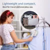 2in1 Vertical Steam Iron Proficare Superglide Ceramic Soleplate Ατμοκαθαριστής Ρούχων Χειρός 1300W με Δοχείο 80ml Λευκός