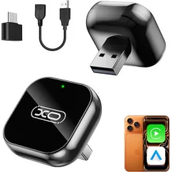 Wireless Carplay Android Auto Adapter Xo Design Cz026 Mini Apple Iphone Android Series Black Retail